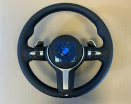 BMW BMW X5 X6 X3 X4 F15 F16 F25 F26 GENUINE M Steering Wheel Paddle VIBRO M STITCHES — thumbnail 2
