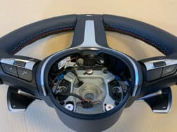 BMW BMW X5 X6 X3 X4 F15 F16 F25 F26 GENUINE M Steering Wheel Paddle VIBRO M STITCHES — thumbnail 7