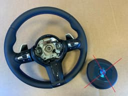 BMW BMW F22 F30 F31 F32 F33 F34 F36 USA M Steering Wheel PADDLES HEATED ACC CARBO — thumbnail 1