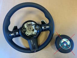 BMW BMW F15 F16 F25 F26 F39 F45 F48 OEM USA M Steering Wheel PADDLES CARBON — thumbnail 1