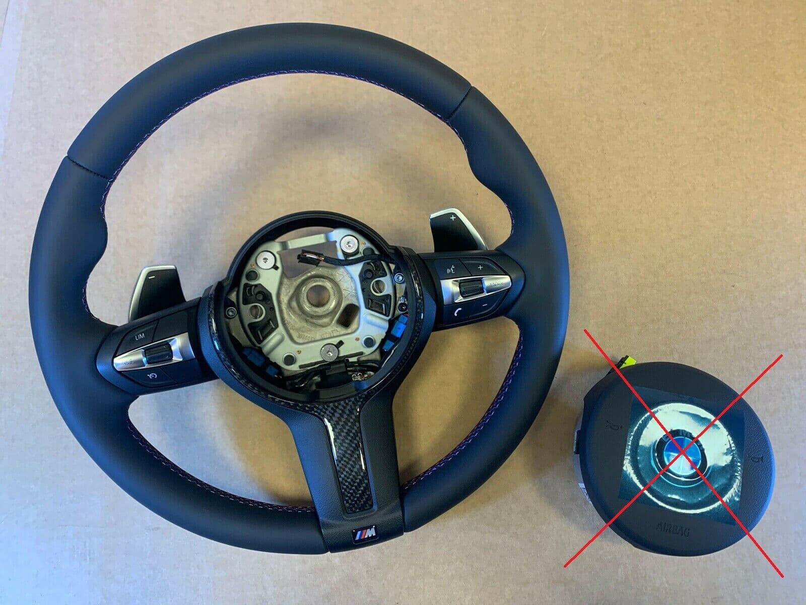 BMW BMW F15 F16 F25 F26 F39 F45 F48 OEM USA M Steering Wheel PADDLES CARBON