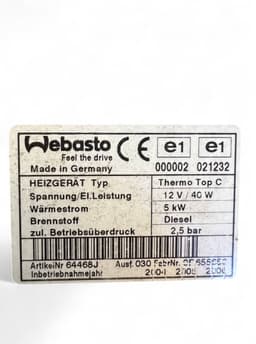 BMW 64126918942 6918942 Auxiliary / pakring heater (webasto) BMW X5 (E53) (2000-2007) — thumbnail 7