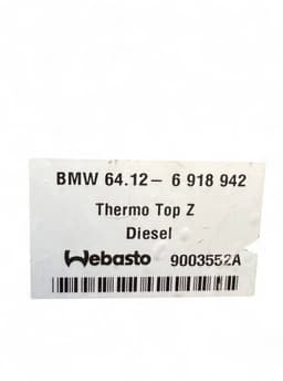 BMW 64126918942 6918942 Auxiliary / pakring heater (webasto) BMW X5 (E53) (2000-2007) — thumbnail 6