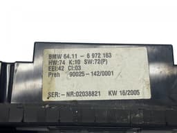 BMW 64116972163 Heater control panel BMW X5 (E53) (2000-2007) — thumbnail 4