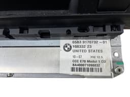 BMW 9170732 9170735 Radio BMW X5 (E70) (2007-2013) — thumbnail 2