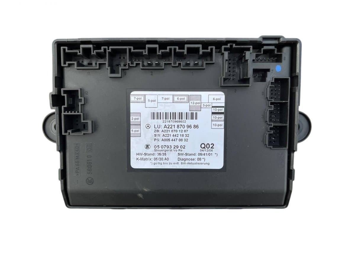 MERCEDES-BENZ 2218709686 2218701287 2214421832 0054470832 Door control unit front right MERCEDES-BENZ S-CLASS (W221) (2005-2013)
