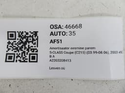 MERCEDES-BENZ A2203208413 Shock Absorber Front Right MERCEDES-BENZ S-CLASS Coupe (C215) (1999-2006) — thumbnail 5