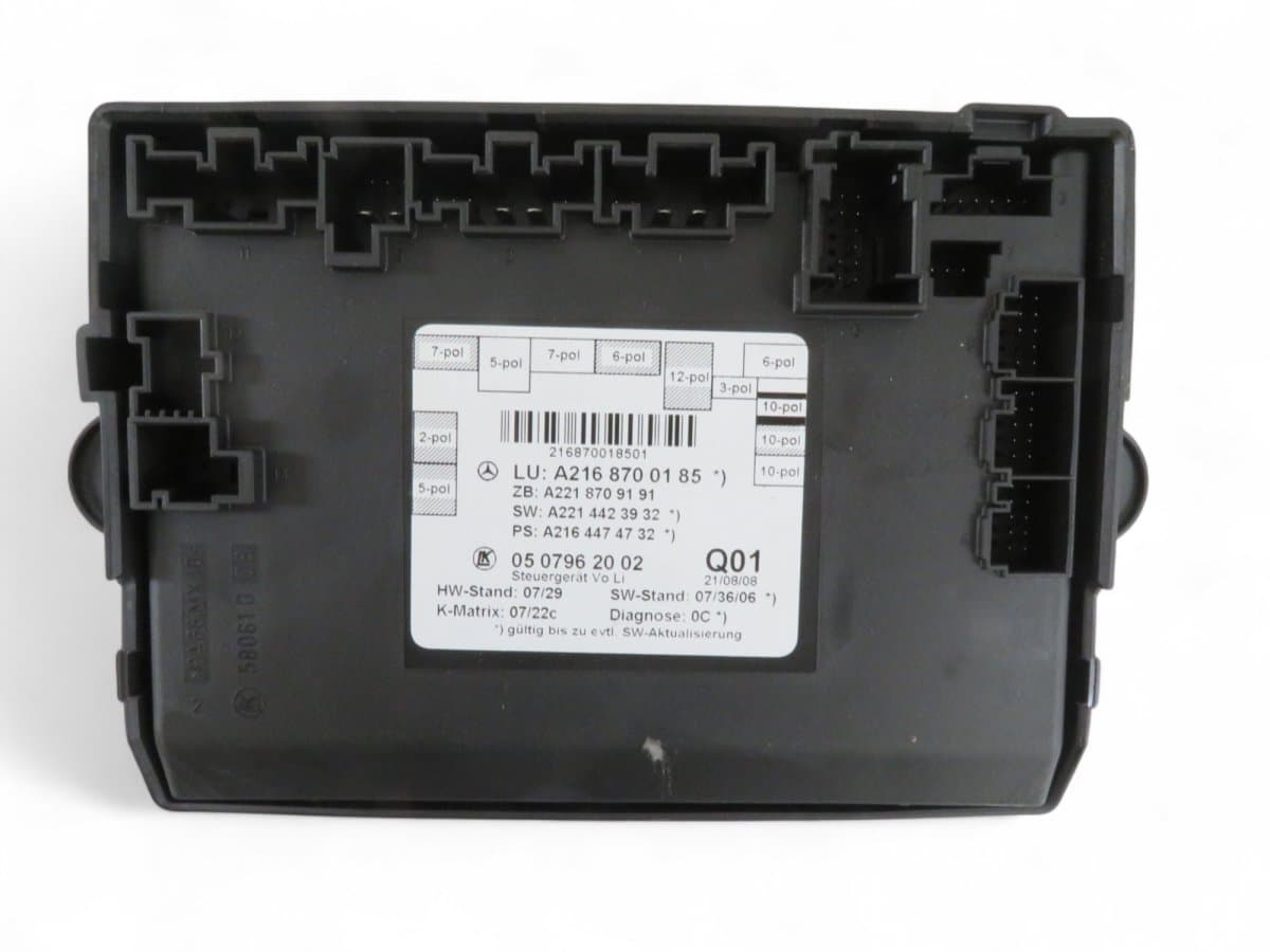 MERCEDES-BENZ A2168700185 A2169002201 Door control unit front left MERCEDES-BENZ S-CLASS Coupe (C216) (2006-2013)
