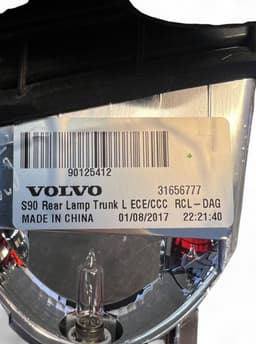 VOLVO 31656777 Inner tail light, left VOLVO S90 / V90 (2016-) — thumbnail 9
