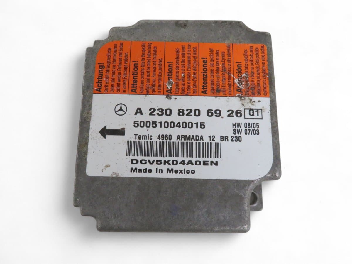 MERCEDES-BENZ A2308206926 2308206926 A2308205626 2308205626 Airbag Control Unit MERCEDES-BENZ SL-CLASS (R230) (2001-2012)