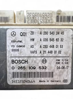 MERCEDES-BENZ 0265109532 A2305402445 A0355456232 A2304480153 A2114480102 2305402445 0355456232 2304480153 2114480102 ESP control unit MERCEDES-BENZ SL-CLASS (R230) (2001-2012) — thumbnail 5