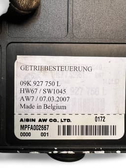 VW 09K927750L Gearbox Control Unit VW TRANSPORTER T5 / MULTIVAN (7H, 7E, 7J) (2003-2015) — thumbnail 6