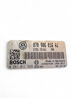 VW 070906016AJ 0281011568 Engine Control Unit / module (ECU) VW TRANSPORTER T5 / MULTIVAN (7H, 7E, 7J) (2003-2015) — thumbnail 7