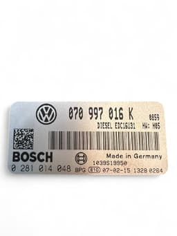 VW 070997016K 0281014048 Engine Control Unit / module (ECU) VW TRANSPORTER T5 / MULTIVAN (7H, 7E, 7J) (2003-2015) — thumbnail 6