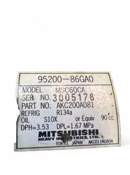 SUZUKI 9520086GA0 AC / aircon Compressor SUZUKI IGNIS (MH) (2003-2008) — thumbnail 6