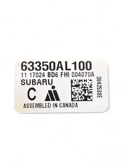 SUBARU 63350AL100 Bootlid / tailgate control unit SUBARU LEGACY VI / Outback (2014-2019) — thumbnail 5