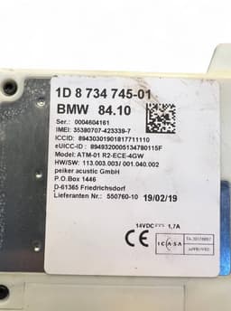 BMW 84109843935 9843935 Control units, other BMW 5 (G30, G31) (2016-2024) — thumbnail 7