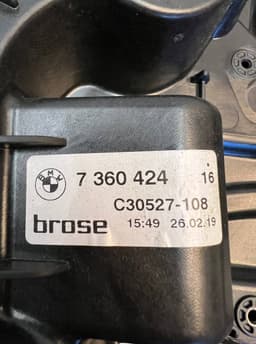BMW 7360424 51337487086 7487086 51337455081 Window Regulator Compl. front right BMW 5 (G30, G31) (2016-2024) — thumbnail 5
