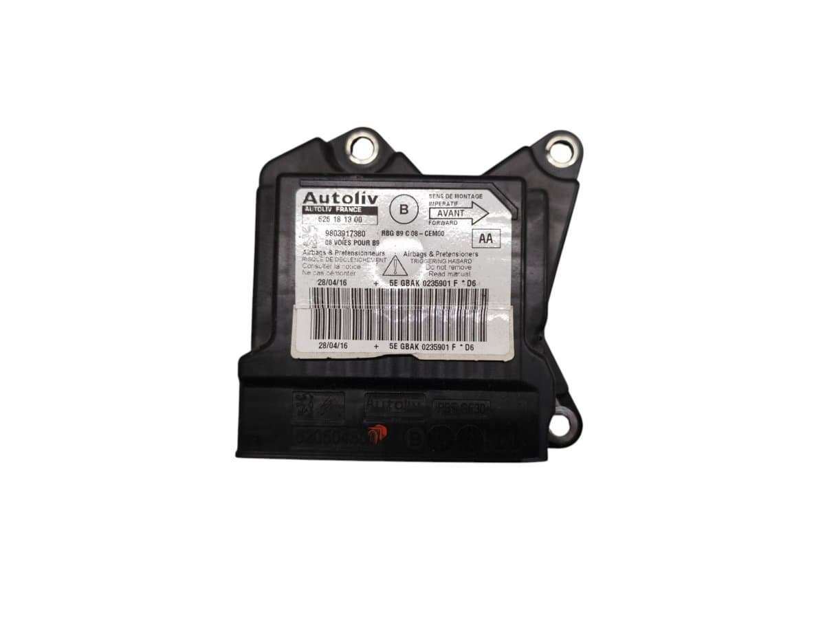 CITROËN 626181300 9803917380 608762100B Airbag Control Unit CITROËN BERLINGO III (2008-2018)