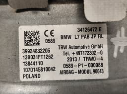 BMW 39924832205 72129205197 13844110 Passenger Airbag BMW 3 (F30, F31, F80) (2011-2019) — thumbnail 4