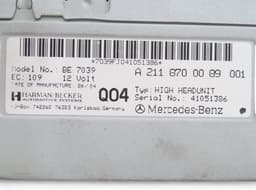 MERCEDES-BENZ A2118700089 A2118700189 A2118707190 Radio MERCEDES-BENZ E-CLASS (W211) (2002-2009) — thumbnail 8
