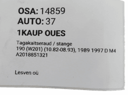 MERCEDES-BENZ A2018851321 Rear bumper MERCEDES-BENZ 190 (W201) (1982-1993) — thumbnail 9