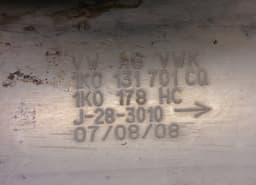 AUDI 1K0131701CQ 1K0178HC 1K0118G Catalyc Converter AUDI TT (8J) (2006-2014) — thumbnail 3