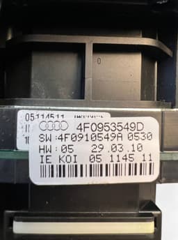 AUDI 4F0953549D 4E0953541A 4E0953521B 4E0953503G Indicator/wiper/slip ring switch (stalk) AUDI Q7 (4L) (2006-2015) — thumbnail 10