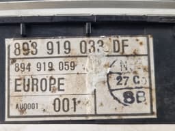 AUDI 893919033DF 894919059 983919033DF Instrument Cluster AUDI 80 / 90 (B3) (1986-1991) — thumbnail 6