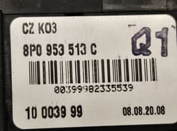 AUDI 8P0953549F 8J0907137J 8P0953519G 8P0953513C 1K0959653D Indicator/wiper/slip ring switch (stalk) AUDI TT (8J) (2006-2014) — thumbnail 8