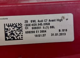 AUDI 4G9945095B Tail light left AUDI A6 / A6 ALLROAD (C7, 4G) (2010-2018) — thumbnail 4