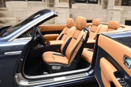 ROLLS ROYCE ROLLS ROYCE LEATHER Tan/Navy Blue Repair leather pieces leather pieces repair- — thumbnail 5
