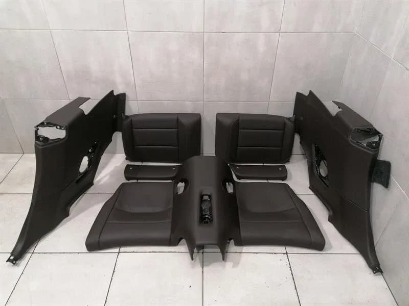 PORSCHE Porsche 911 991 991555072166J0 Rear Seat Set Espresso Brown Rear Seat