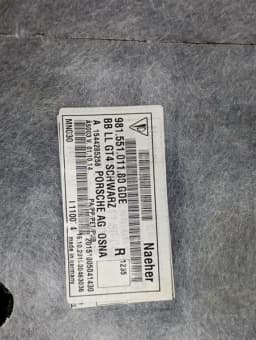 PORSCHE Porsche Cayman 981 GT4 Floor Mats 98155101180 LHD CARPET Floor Mats Clubsport — thumbnail 9
