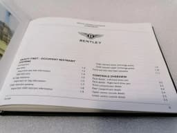 BENTLEY BENTLEY ARNAGE T SERVICE BOOKLET Owners Handbook/Manual — thumbnail 6