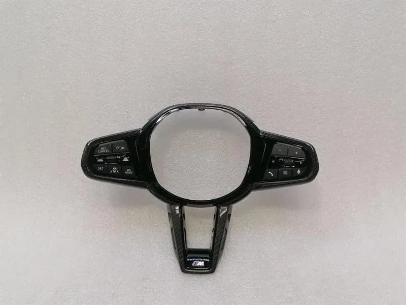 BMW LCI FACELIFT STEERING WHEEL CARBON TRIM BMW 3 Series M3 G80 G20 32307908506-