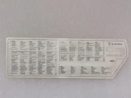 PORSCHE PORSCHE 911 CARRERA 3.2 1984-1989 91161224302 FUSE CHART FUSE CHART- — thumbnail 3