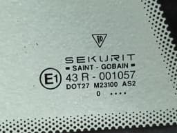PORSCHE Porsche 911 996 right rear 1/4 glass 99654311203 door window 1/4 rear RH- — thumbnail 5