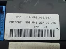 PORSCHE PORSCHE 911 996 INSTRUMENT CLUSTER 99664122703 SPEEDOMETER SPEEDOMETER UK MPH - — thumbnail 4
