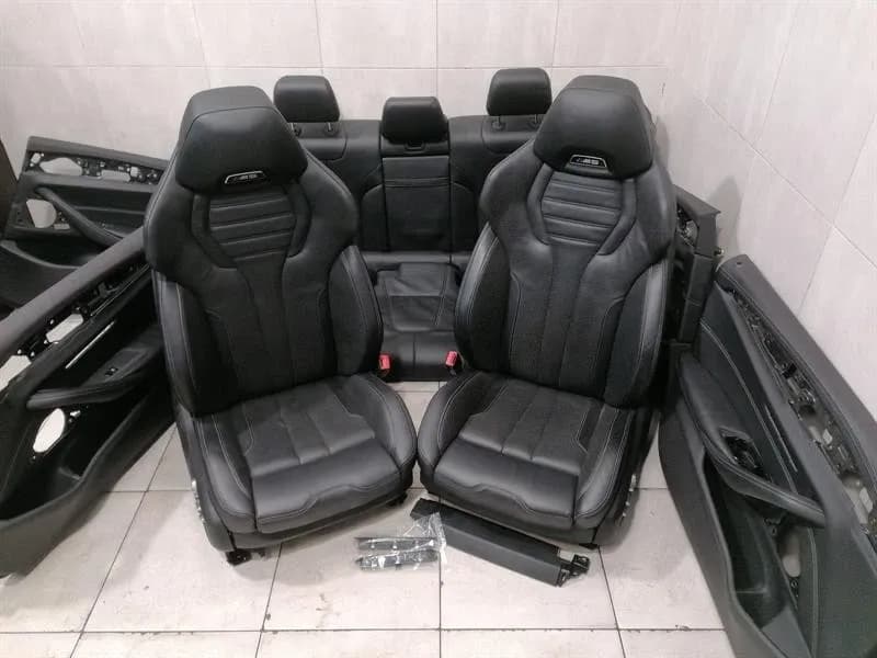 BMW BMW 5 F90 G30 M5 Seats Leather Merino Black X3SW Seats Interior COOLED MASSAGE -