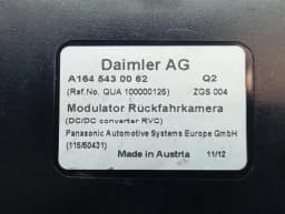 MERCEDES-BENZ MERCEDES C Class W204 Electronic Module A1645430062 CAMERA Control Unit - — thumbnail 7