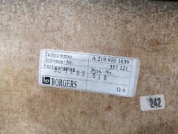 MERCEDES-BENZ Mercedes CLS W219 Backrest Cover A2199101639 Trim Leather Backrest AMG- — thumbnail 8