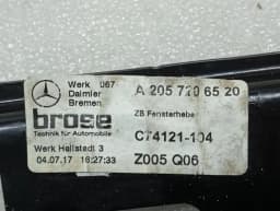 MERCEDES-BENZ Mercedes C Class W205 Coupe Left Door Winder A2057206520 Window Regulator Left- — thumbnail 3