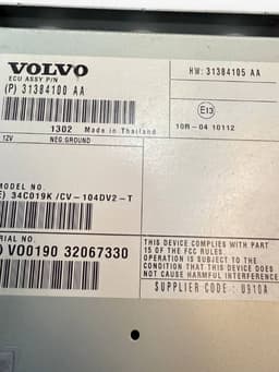 VOLVO 31384100 Audio amplifier VOLVO S60 II / V60 I (2010-2018) — thumbnail 8