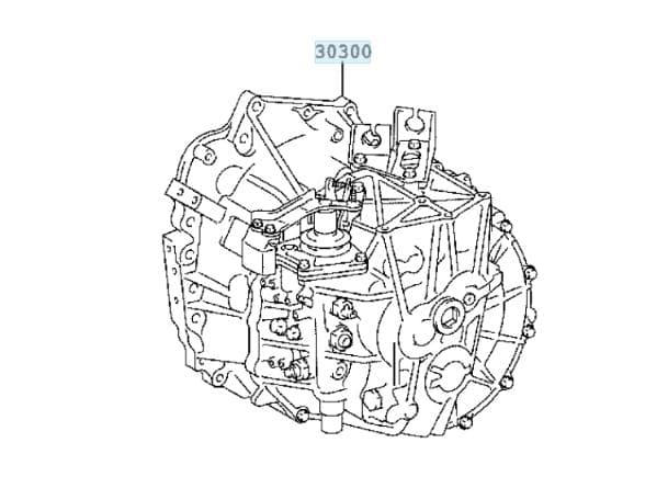 TOYOTA EA61 3030012B30 Gearbox TOYOTA COROLLA X (E140, E150) (2006-2012)