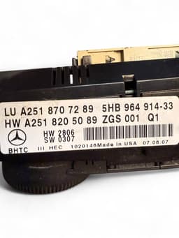 MERCEDES-BENZ A2518707289 2518707289 A2518205089 2518205089 Heater control panel MERCEDES-BENZ R-CLASS (W251) (2006-2013) — thumbnail 10
