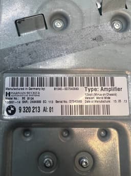 BMW 9320213 Audio amplifier BMW 3 (F30, F31, F80) (2011-2019) — thumbnail 8