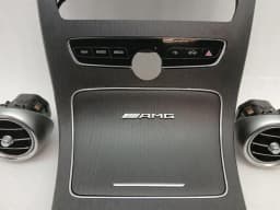 MERCEDES-BENZ Mercedes C63 AMG W205 Veneer A2056802910 Strip Gray Open Pore Oak Wood 2B35- — thumbnail 4