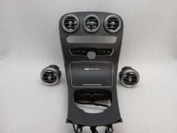 MERCEDES-BENZ Mercedes C63 AMG W205 Veneer A2056802910 Strip Gray Open Pore Oak Wood 2B35- — thumbnail 2