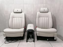 ROLLS ROYCE ROLLS ROYCE PHANTOM MK7 VII 7 SEATS CONSOLE SET PHANTOM Seat WHITE LEATHER SET- — thumbnail 3